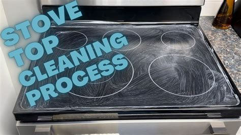 how to clean black porcelain enamel stove top
